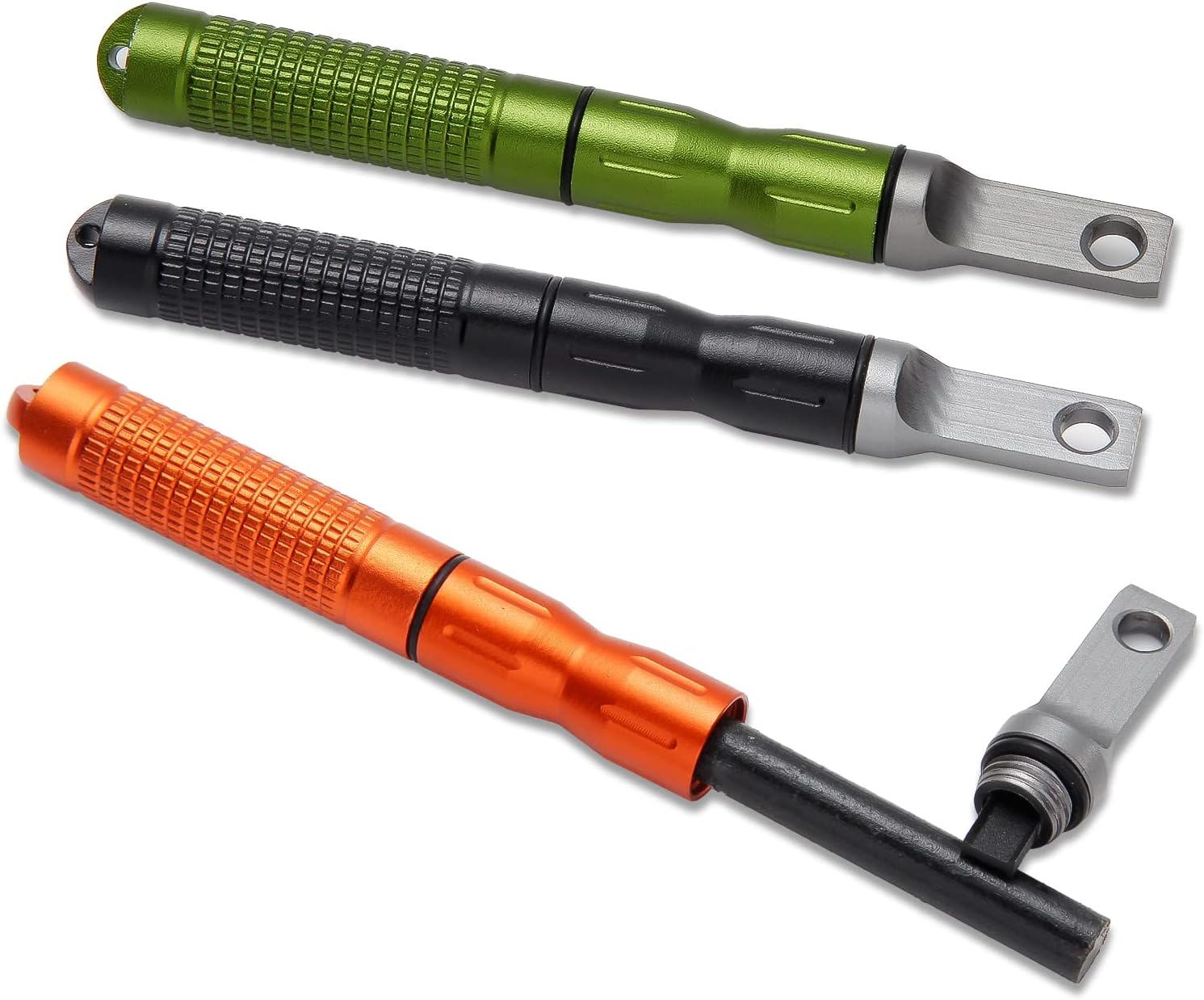 3PCS Compact Fire Starter Sticks with Scraper Striker Fire Steel