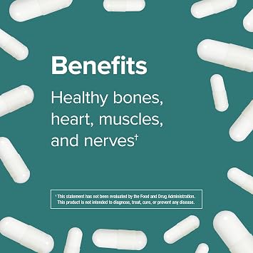 Webber Naturals Magnesium Glycinate 200mg, High Absorption, 120 Capsules | Magnesium Bisglycinate Supplements for Bones, Heart, Muscles & Nerves, One-Per-Day, Vegan, Easy to Swallow