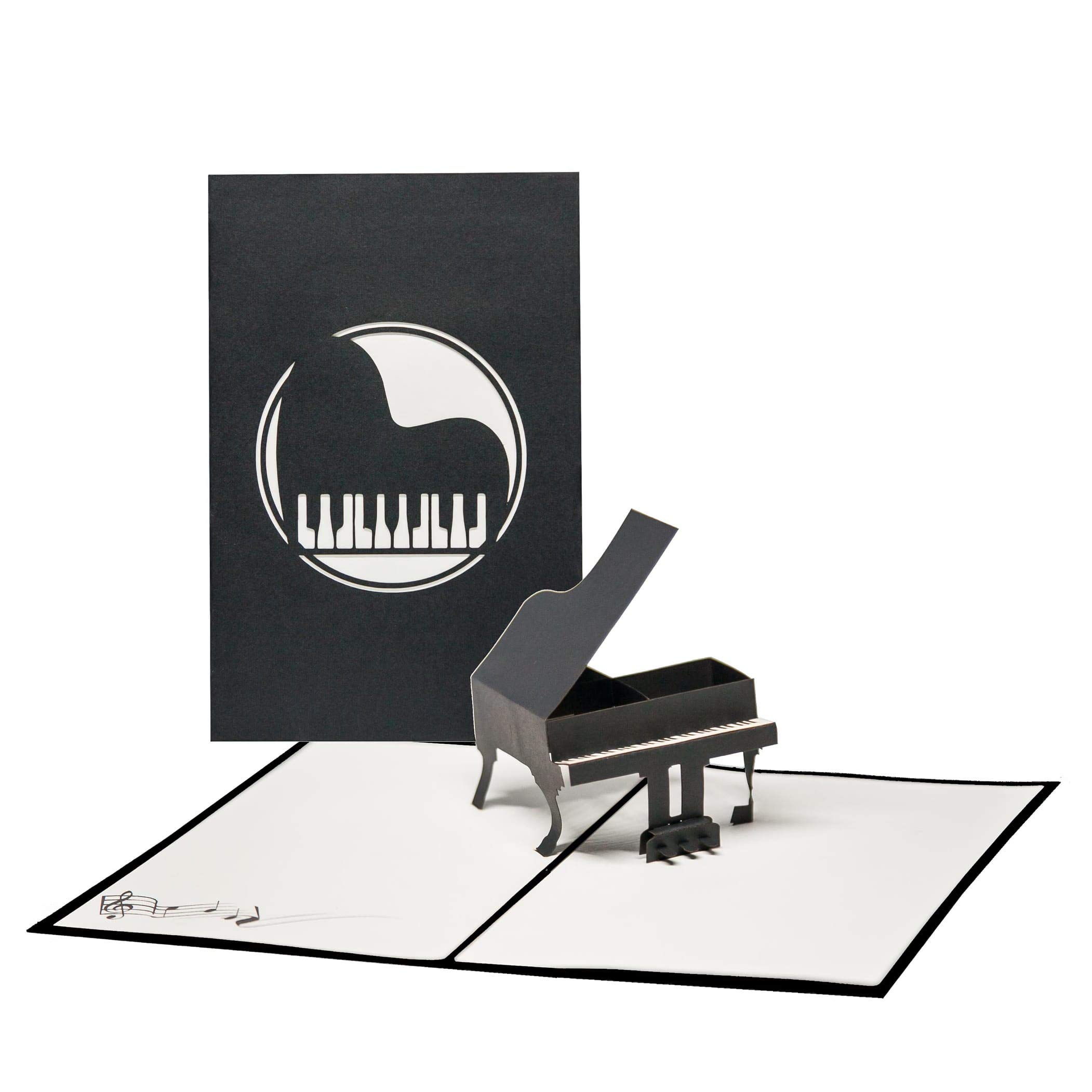 Rykamia Piano Pop Up Karte - 3D Klavier Geburtstagskarte Mit Umschlag