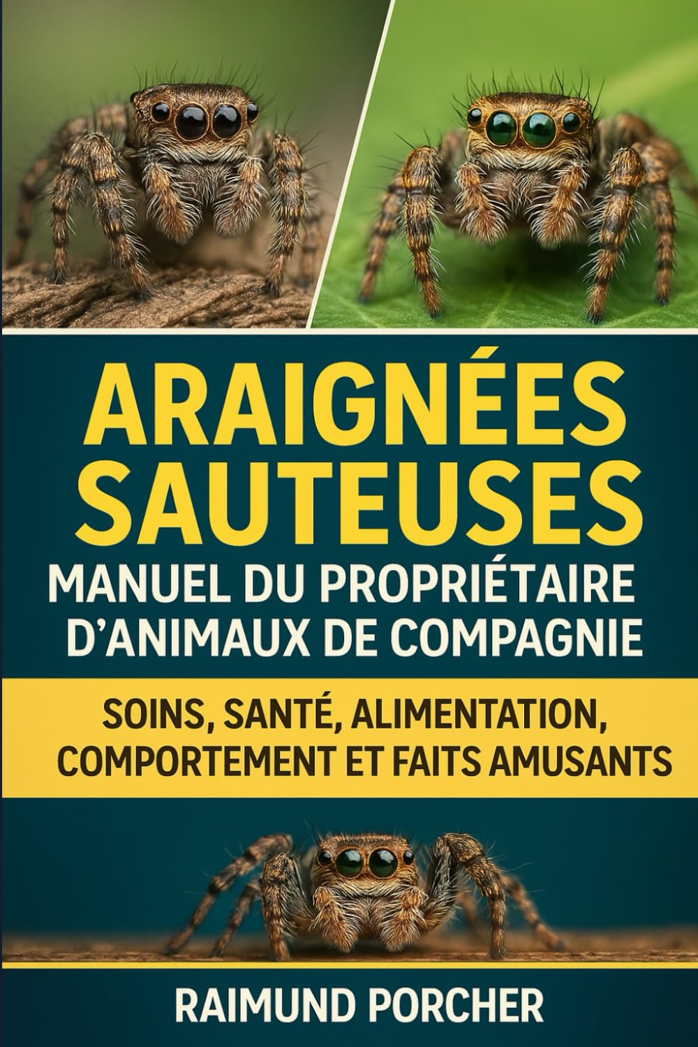 ARAIGNÉES SAUTEUSES MANUEL DU PROPRIÉTAIRE D'ANIMAUX DE COMPAGNIE: SOINS, SANTÉ, ALIMENTATION, COMPORTEMENT ET FAITS AMUSANTS