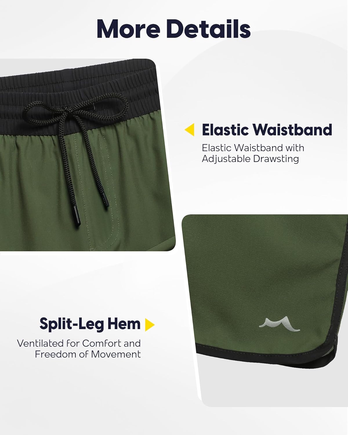 maamgic Workout Running Shorts for Men Retro 5 Inch Gym Shorts with Liner Quick Dry 2 in 1 Athletic Shorts - Image 4