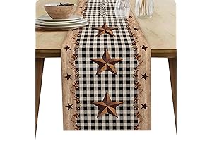 "Primitive" Decor Table Runner Rectangle Farmhouse Style Clearance Deals