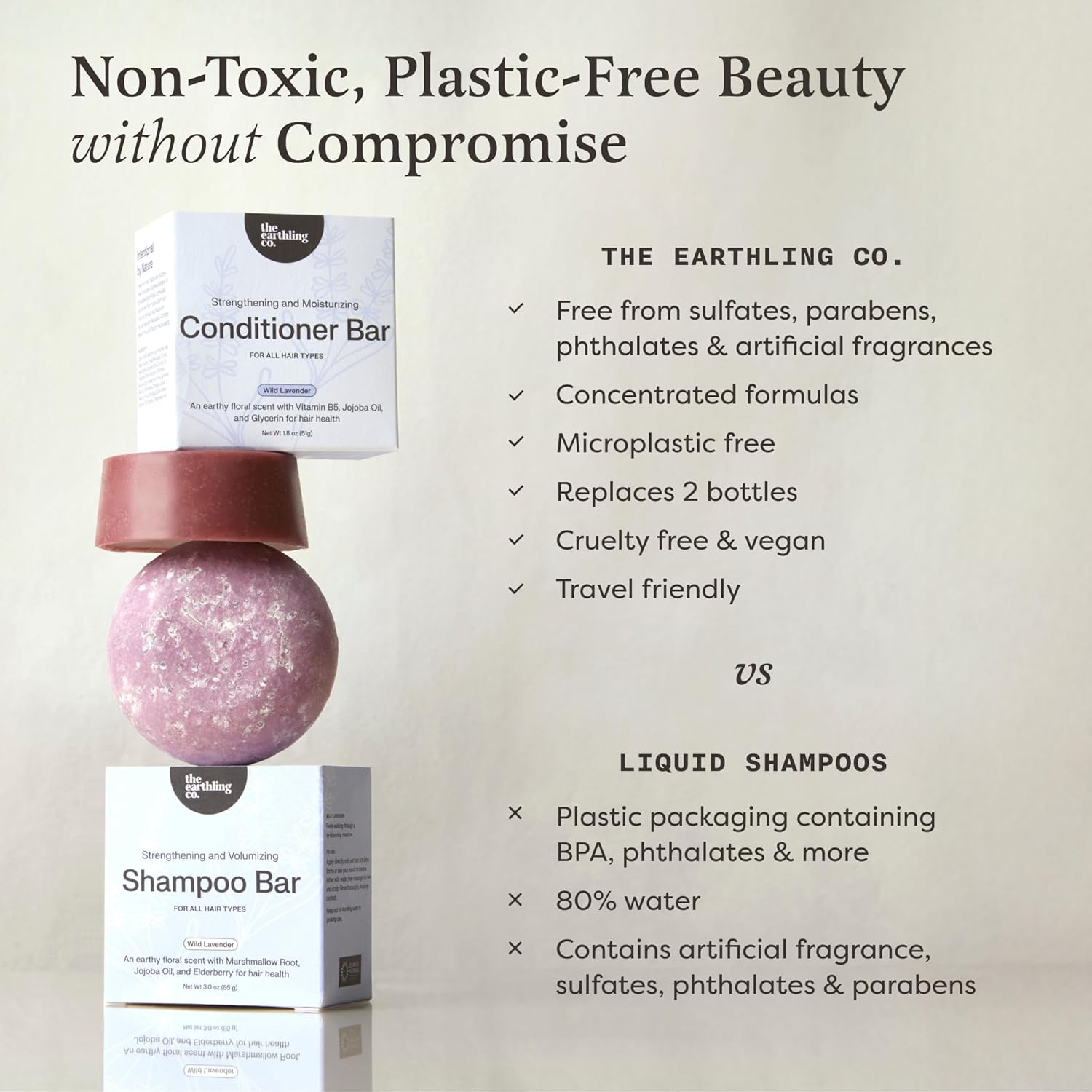 The Earthling Co. Shampoo Bar - Promote Hair Growth, Strengthen & Volumize All Hair Types - Paraben & Sulfate Free formula with Natural, Vegan Ingredients (Vanilla Coconut, 3 oz) - Image 8