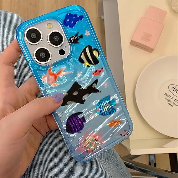 Casechics Compatible with iPhone 11 Case,Ocean,Blue