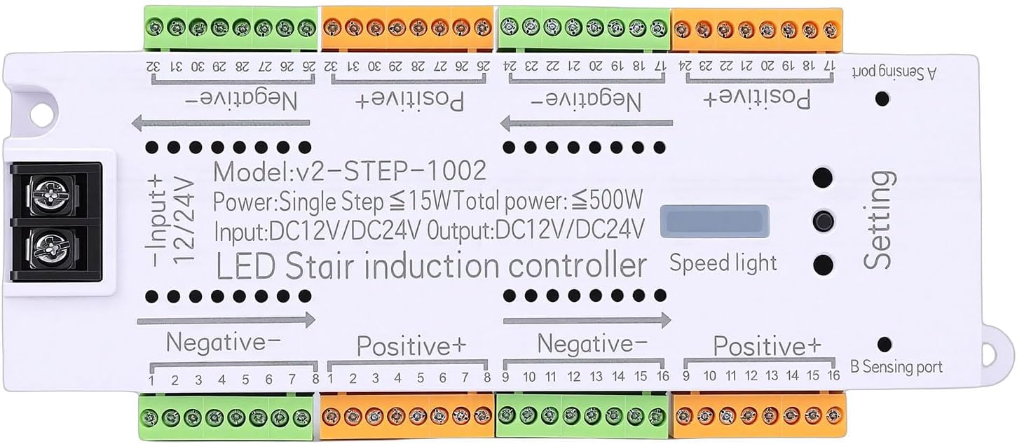 Garosa LED Stair Light Controller 32 Channel Automatic Motion Sensor