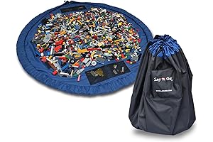 Lay-n-Go 2-in-1 Portable Drawstring Toy Storage Play Mat Ideal for Kids and Travel
