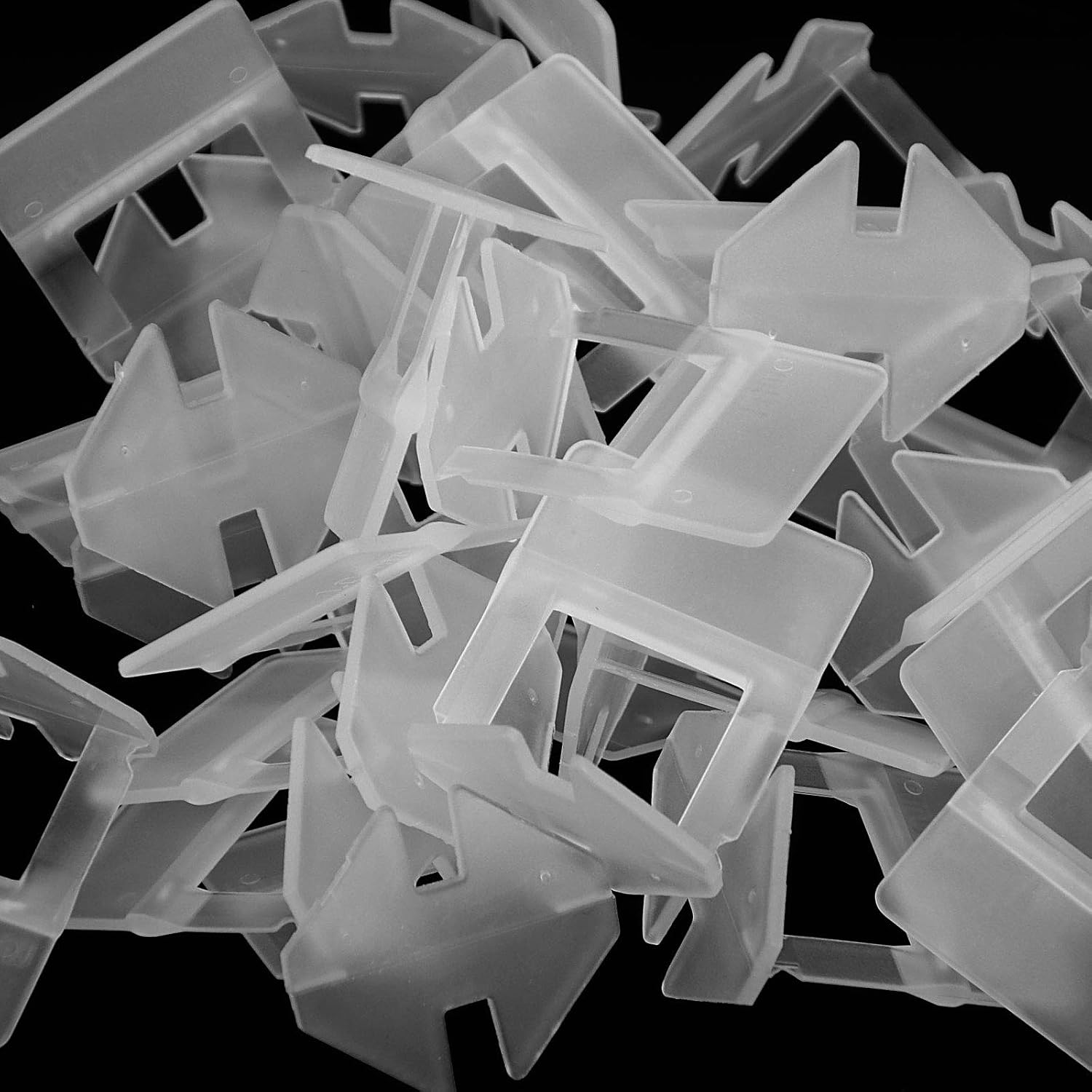 HOZEON 600 PCS 1/8 Inch Tile Leveling System Clips,Upgraded Tiles Leveler Spacers for Professional and DIY Tile and Stone Installation - - 