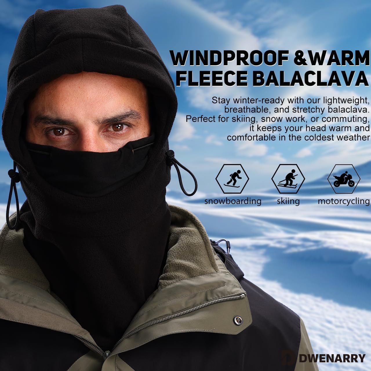 Winter Face Mask for Men Women,Balaclava Ski Mask for Cold Weather, Snowboarding Gear,Snowboard Mask