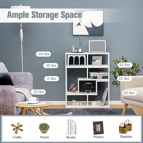 Miniatura 6 de LOKO Soporte de TV de 3 piezas, moderno centro de entretenimiento para TV de hasta 65 pulgadas, mesa consola de TV minimalista, estantería de