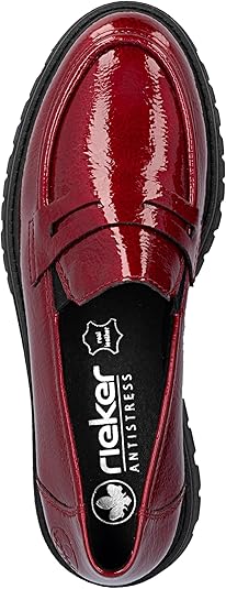 Mocassins Femmes Rieker Rieker Femme 54555 Mocassin, Bleu 14, 36 EU Étroit Mocassin Rieker Femme