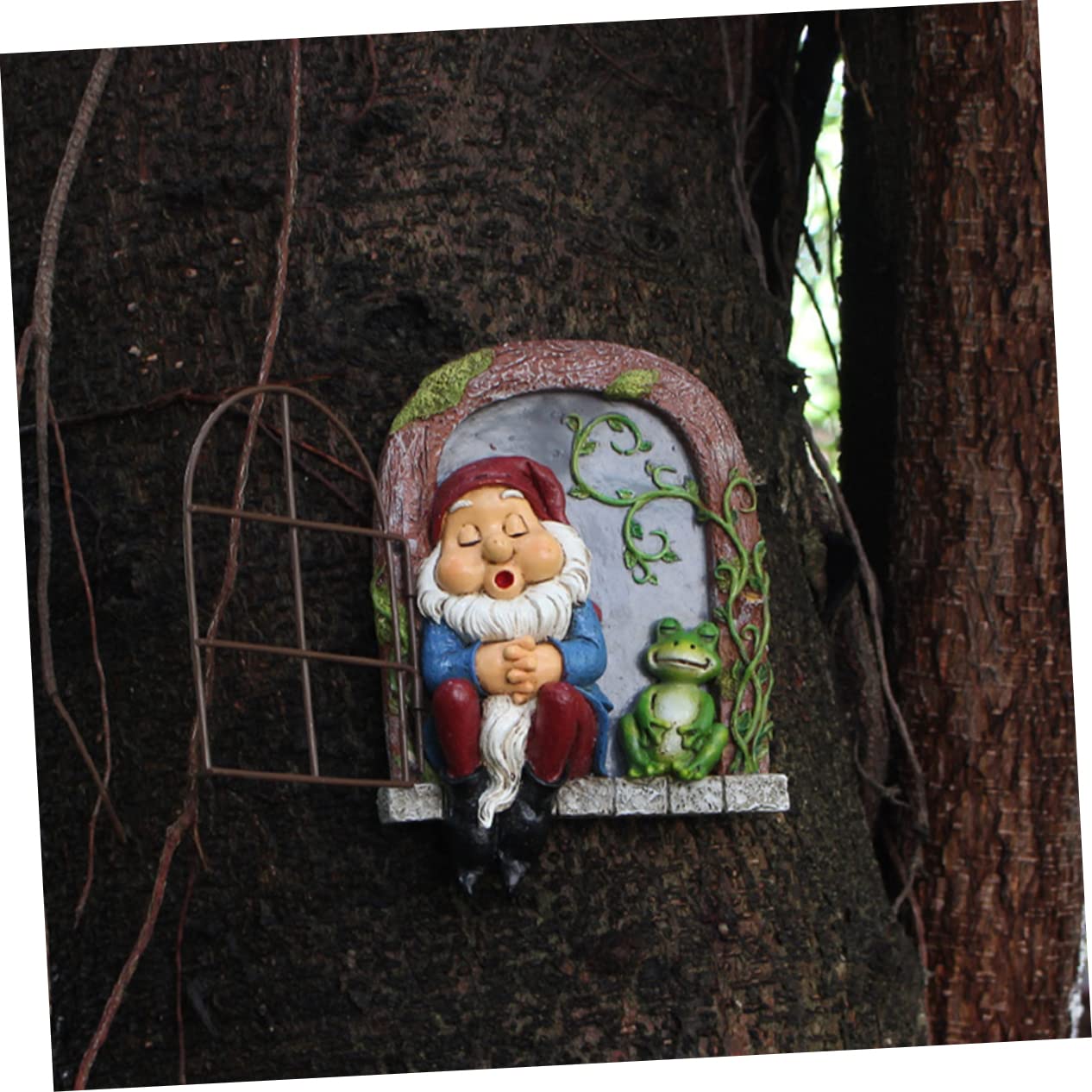 Toyvian Statua Addormentato Decorazione da Appesa per Esterni Balcone Cortile