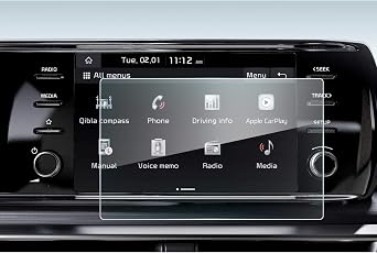 LFOTPP Car Navigation Screen Protector for 2021 2022+ K*ia K5 DL3 8-Inch Tempered Glass 9H Hardness Car Infotainment Stereo Display Center Touchscreen Protective Film Scratch-Resistant 8-Inch