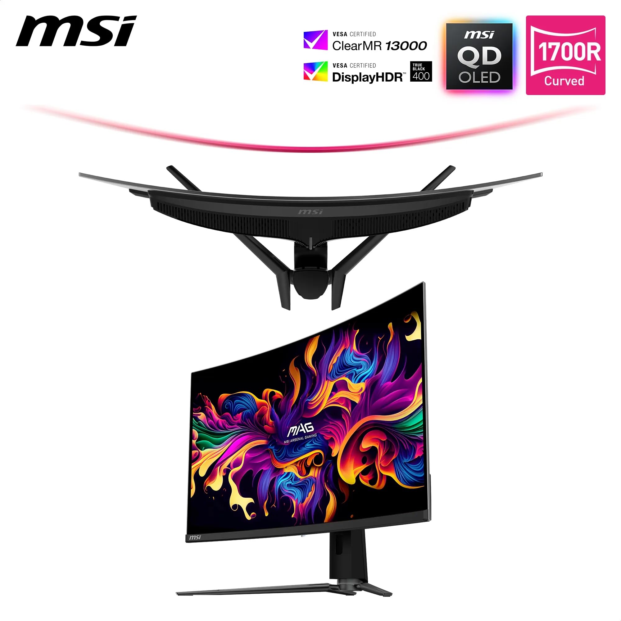 MSI MPG 321CURX QD-OLED Écran Gaming incurvé 31.5" UHD