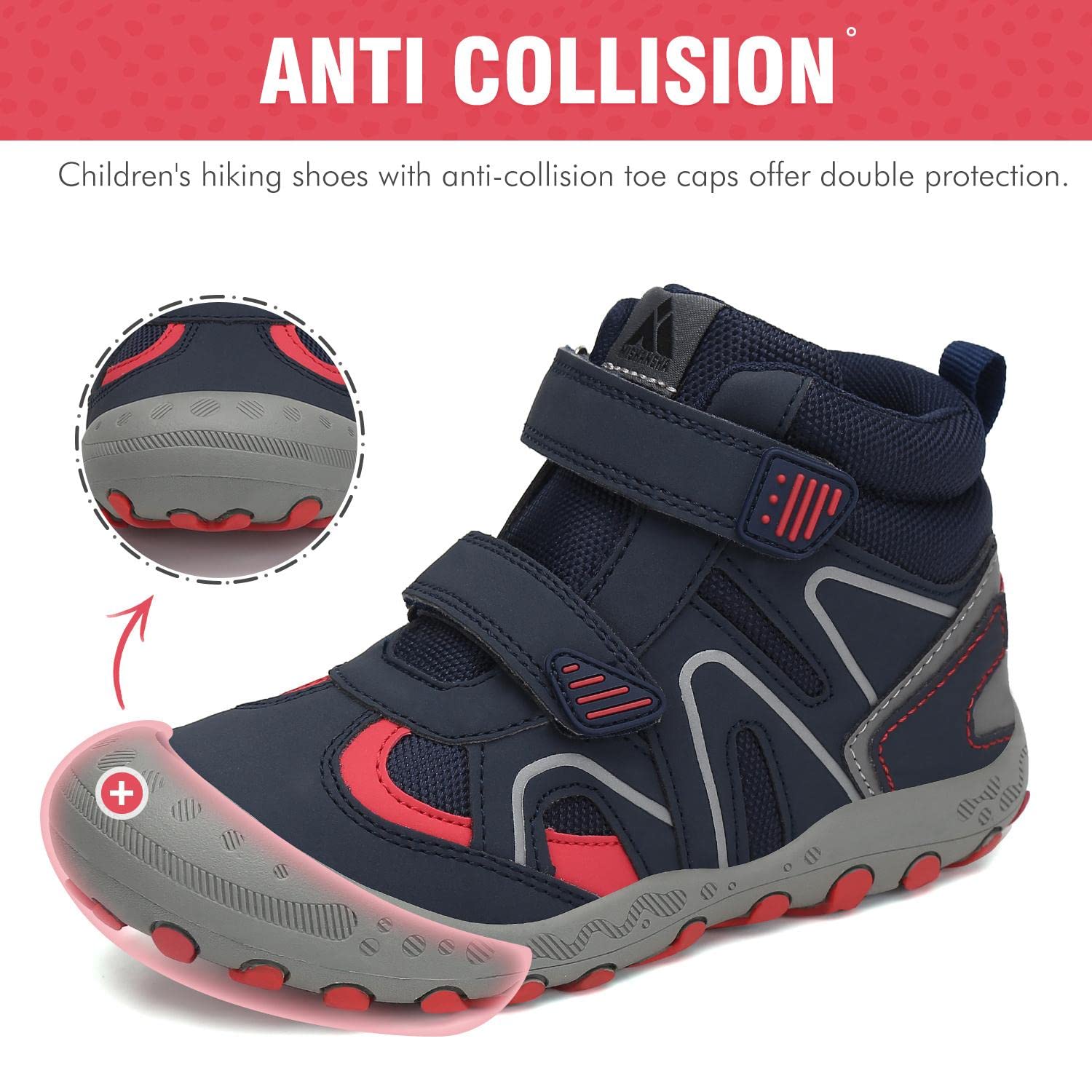 Mishansha Botas de senderismo para niños tallas 24-38 Azul 24 EU