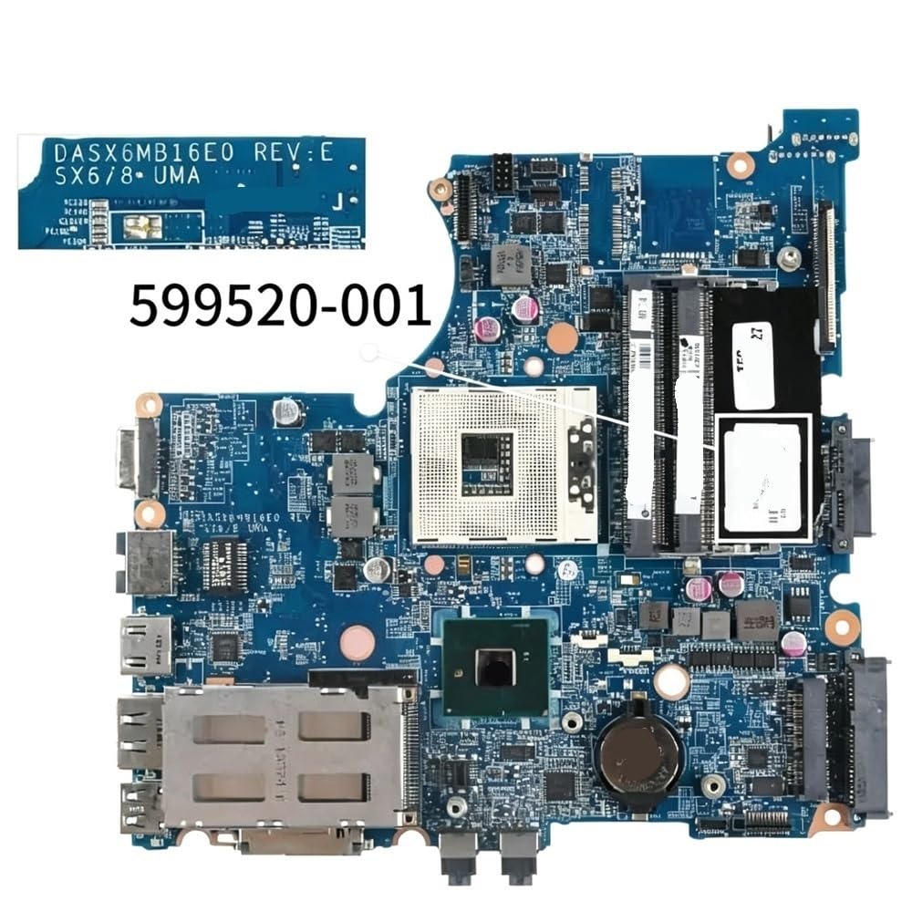 Scheda Madre Del Computer Portatile Adatto for HP Probook 4320S 4420S | 599520-001 599520-501 Scheda madre del notebook DASX6MB16E0 HM57