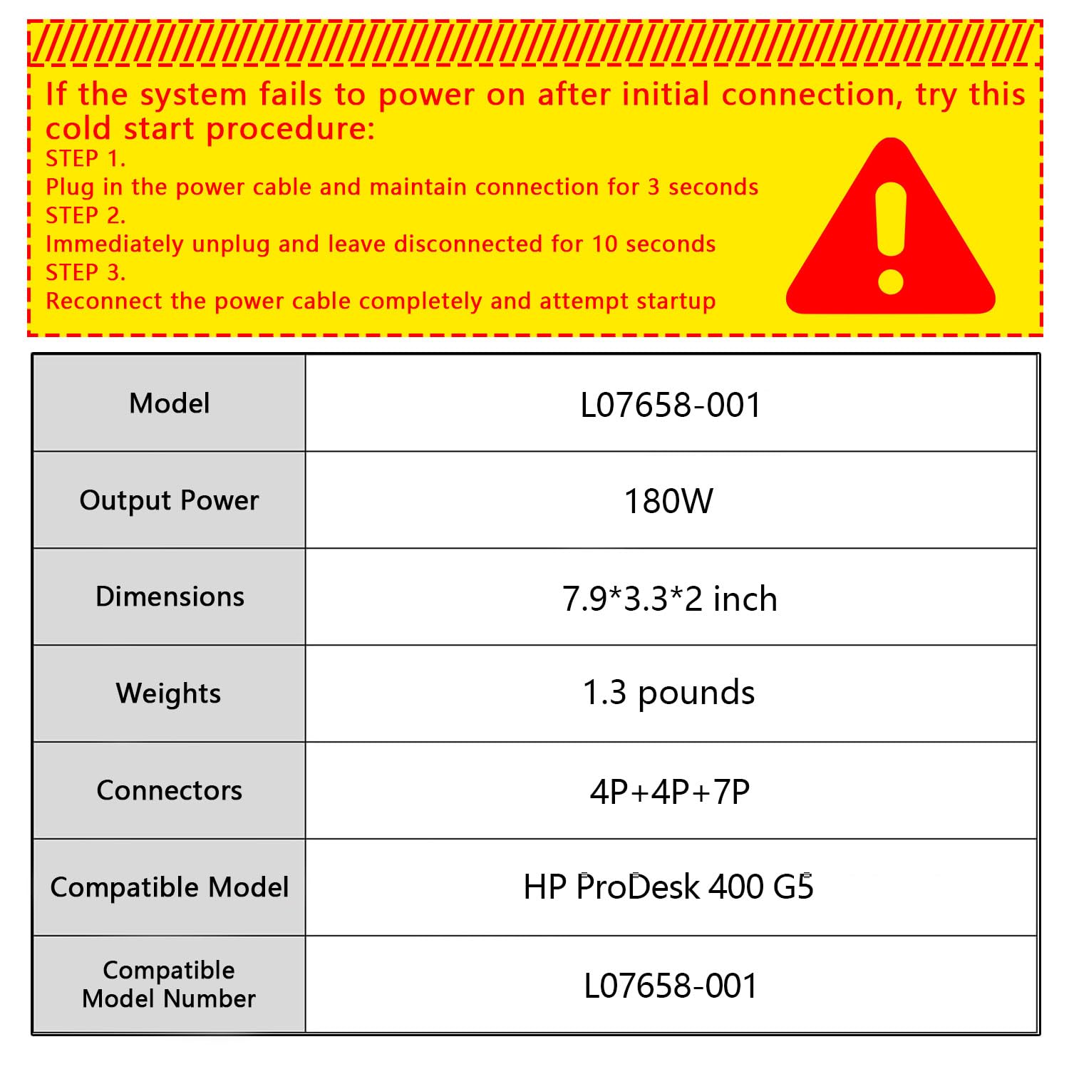 Amazon.com: D18-180P1A 180W Power Supply Compatible with HP