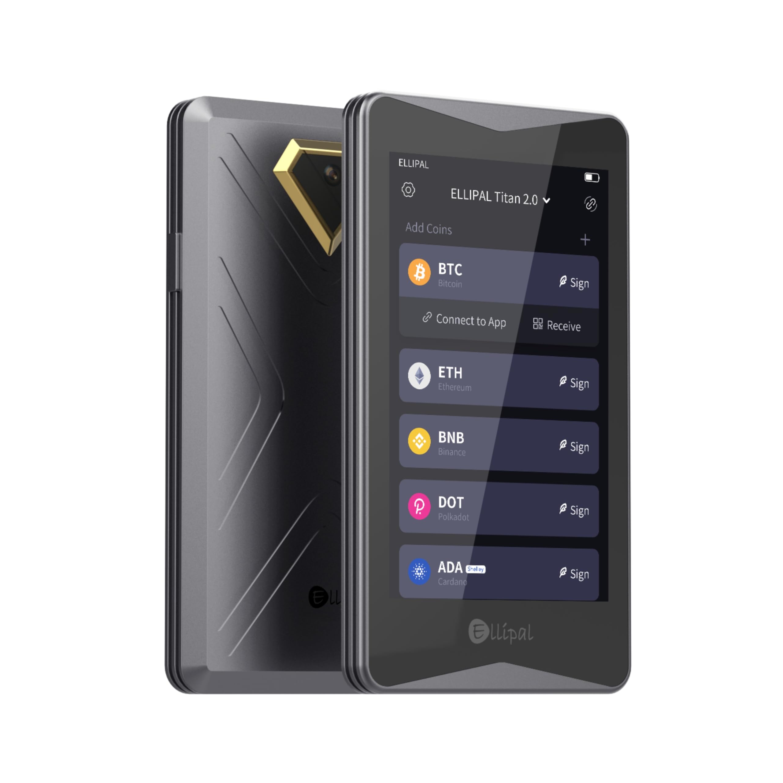 ELLIPAL Titan 2.0 Krypto-Wallet - 100% Offline-Hardware-Cold-Wallet mit  Air-Gapped-Technologie, Bitcoin-Sicherheit, Speichern und Verwalten von  Tausenden Coins und Tokens.: Amazon.de: Fashion