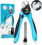 iToleeve LED Dog Nail Clipper with Light, Illuminates Nails or Bloodline for Safe and Easy Trimmers, Extra Sharp for Thick Nails, Quick Sensor, Avoid Over Cutting Toenail, for Cats & Dogs