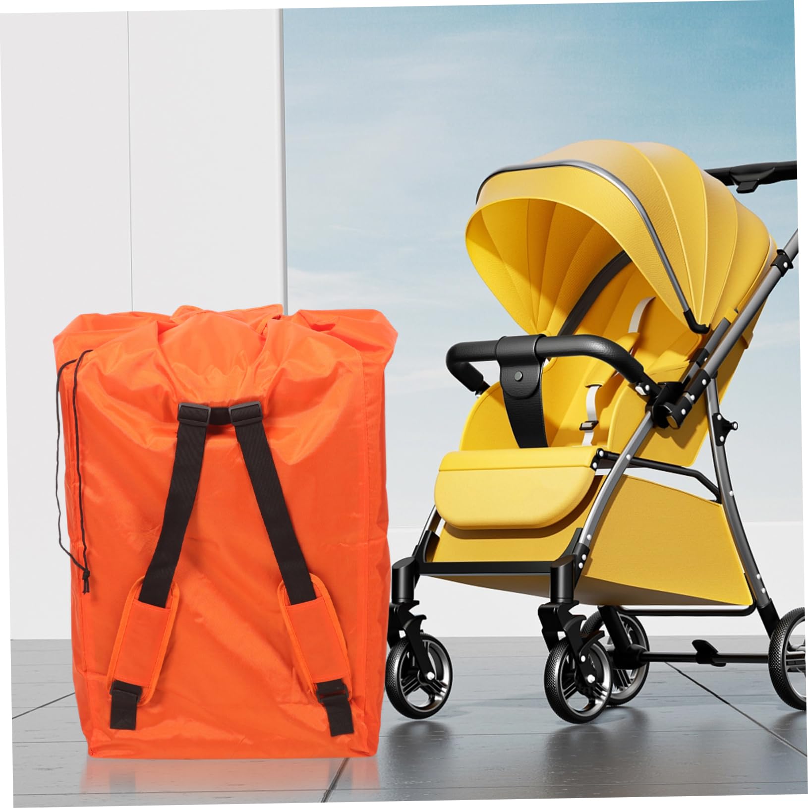 HAPINARY Lightweight Seat Bag for Travel Stroller Car Seat Pouch Spacious Interior