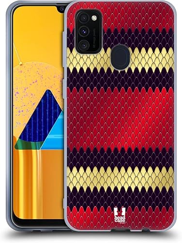 Miniatura 11 de Head Case Designs Ball Python - Funda de gel suave con patrón de serpiente compatible con Galaxy M30s (2019)/M21 (2020) Ball Python,Burmese