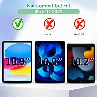 Bigqin 2 ks tvrdené sklo na ochranu displeja pre iPad 11 (A16) 2025 a iPad 10 2022 10,9-palcové zariadenia, tvrdosť 9H, HD priehľadné, odolné voči poškriabaniu 2