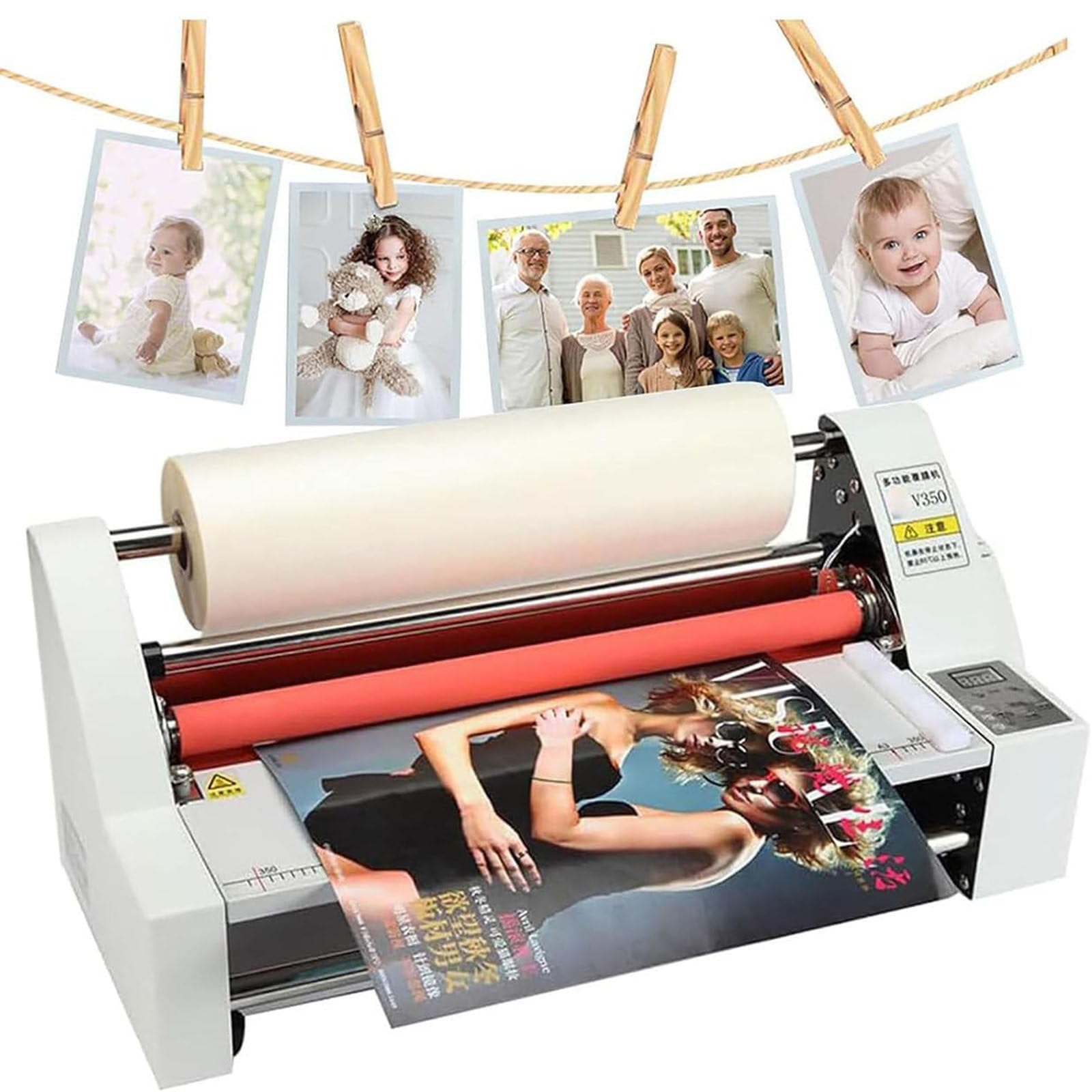 Laminator do folii termicznej i folii zimno-na gorąco, idealny do ochrony papieru komercyjnego, domowego, szkolnego i biurowego