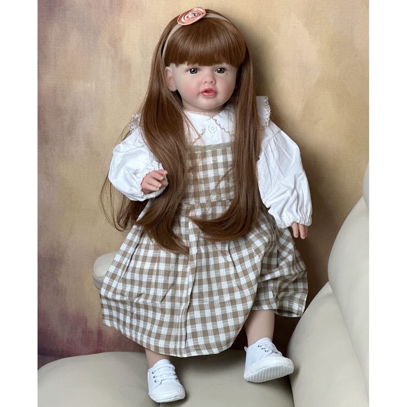 大きめトドラーちゃん60cm 布ボディ リボーンドール リアル赤ちゃん