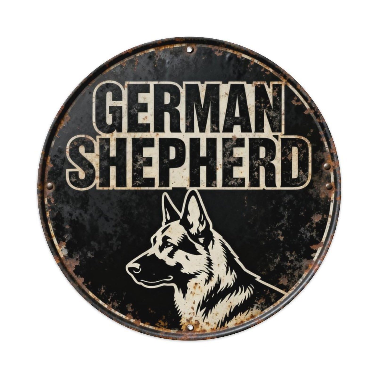 German Shepherd Metal Tin Sign Plaque