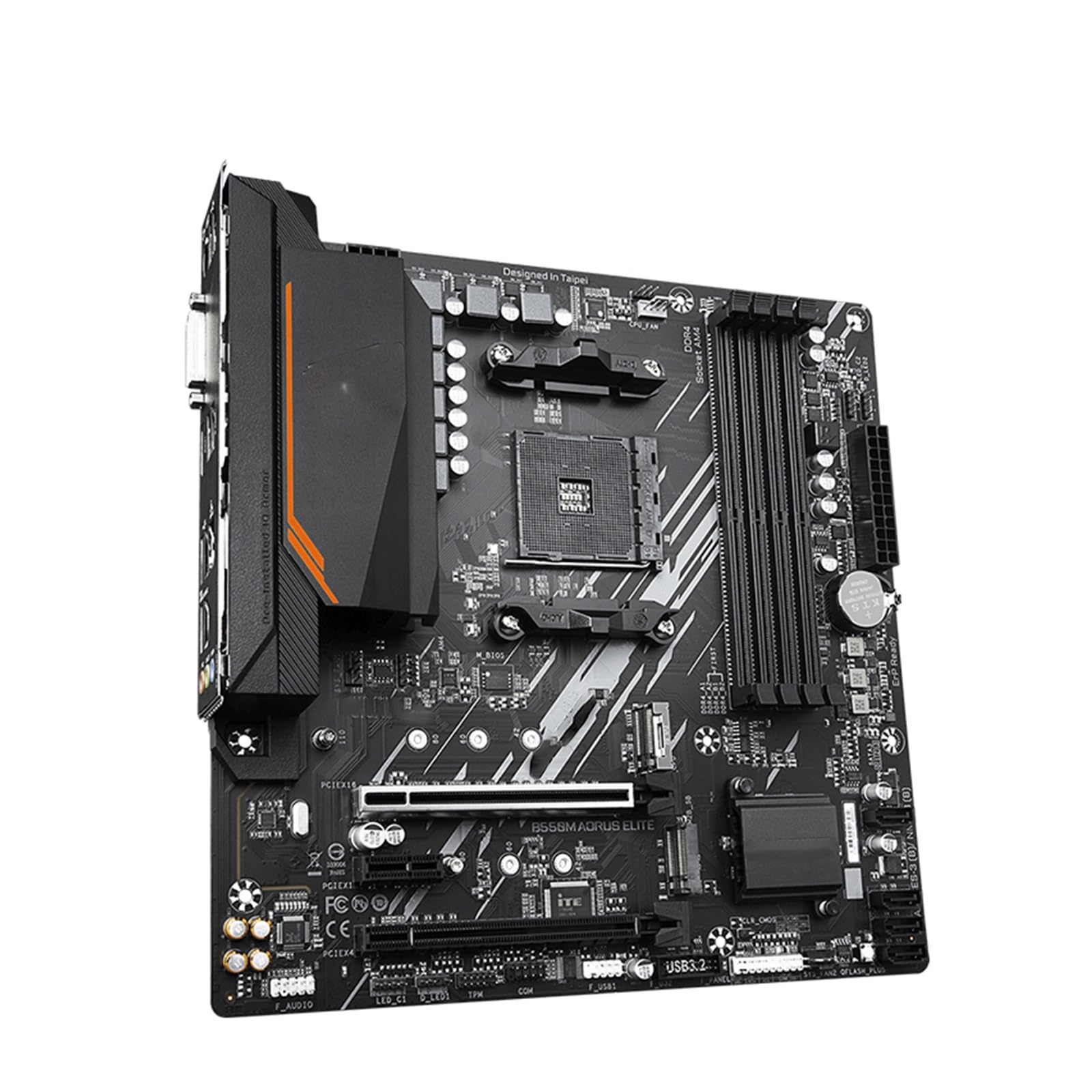 Motherboard Placa Base Fit For GIGABYTE B550M AORUS Elite Micro-ATX Socket AM4 for CPU Ryzen Serie 5000, 4000 y 3000, Doble Canal DDR4 SATA3 M.2