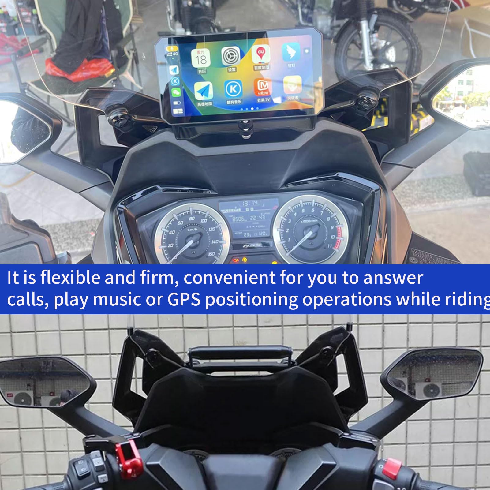 MOTORCYCLE GPS MOUNTS SMARTPHONE HOLDER FOR HONDA NSS 350 FORZA 350 2021-2023 - View #6