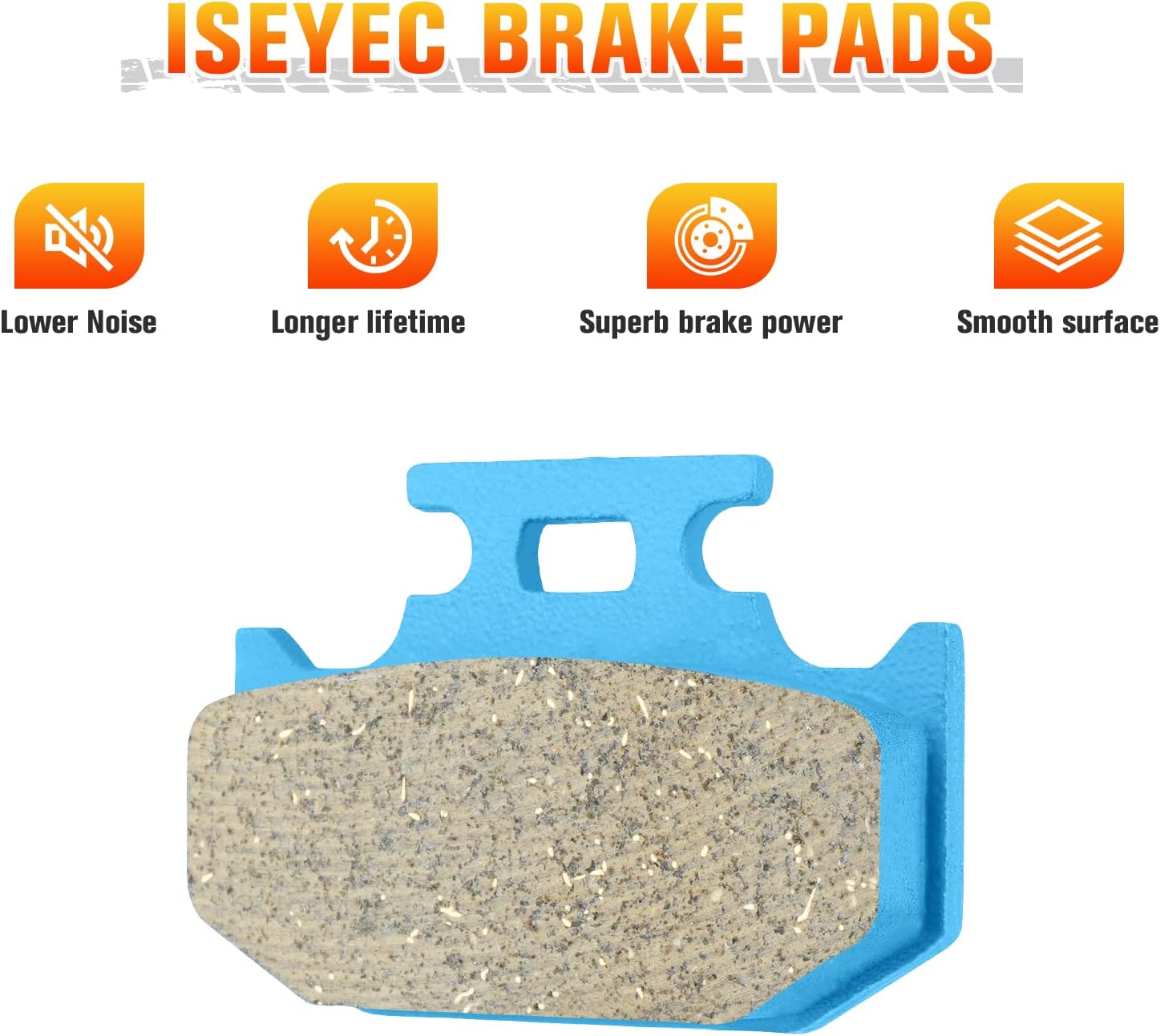 Front & Rear Ceramic Brake Pads Set for Can-Am Outlander 400, 500, 650, 800 2004-2012, 3 sets Front and Rear Brake Pads