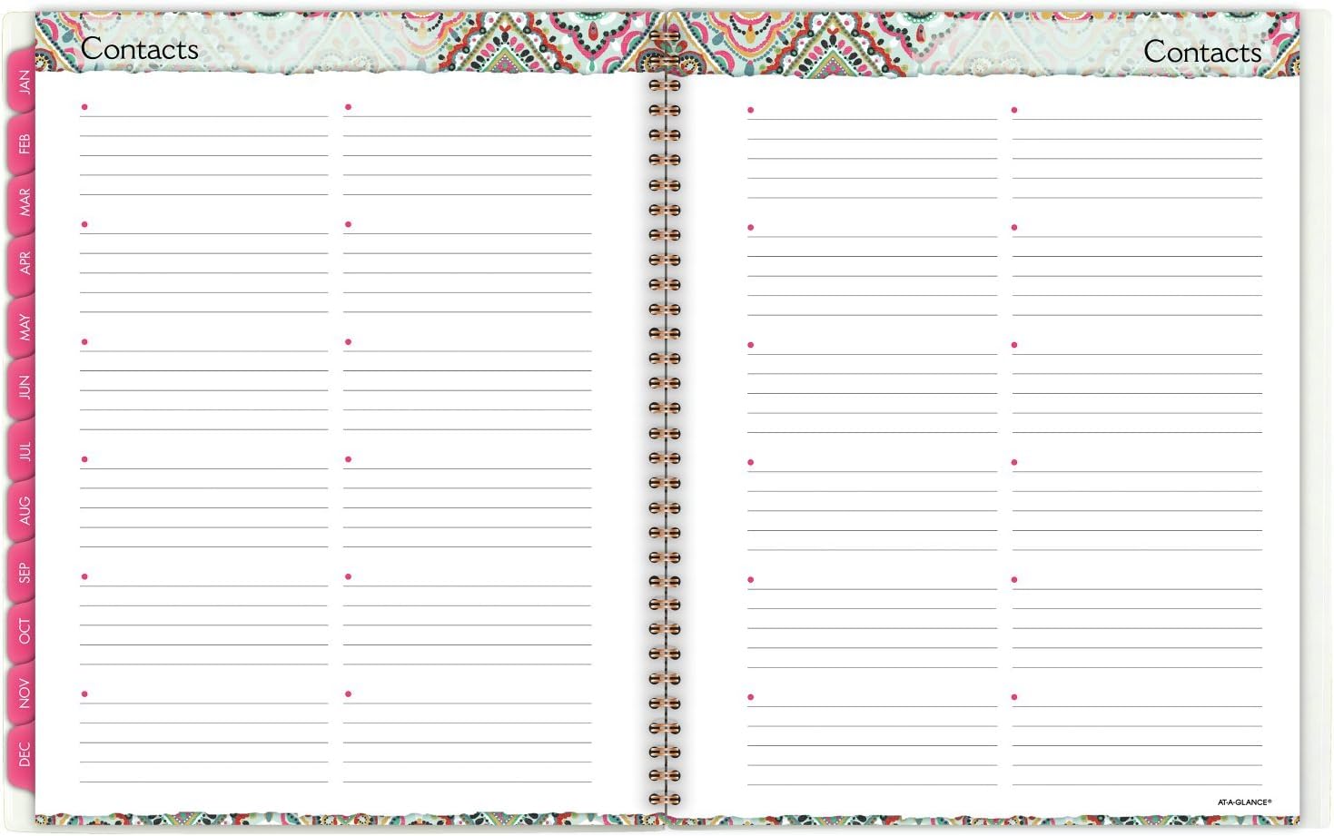 AT-A-GLANCE Weekly / Monthly Planner, January 2018 - December 2018, 8-1/2" x 11", Marrakesh, Light Green (182-905)