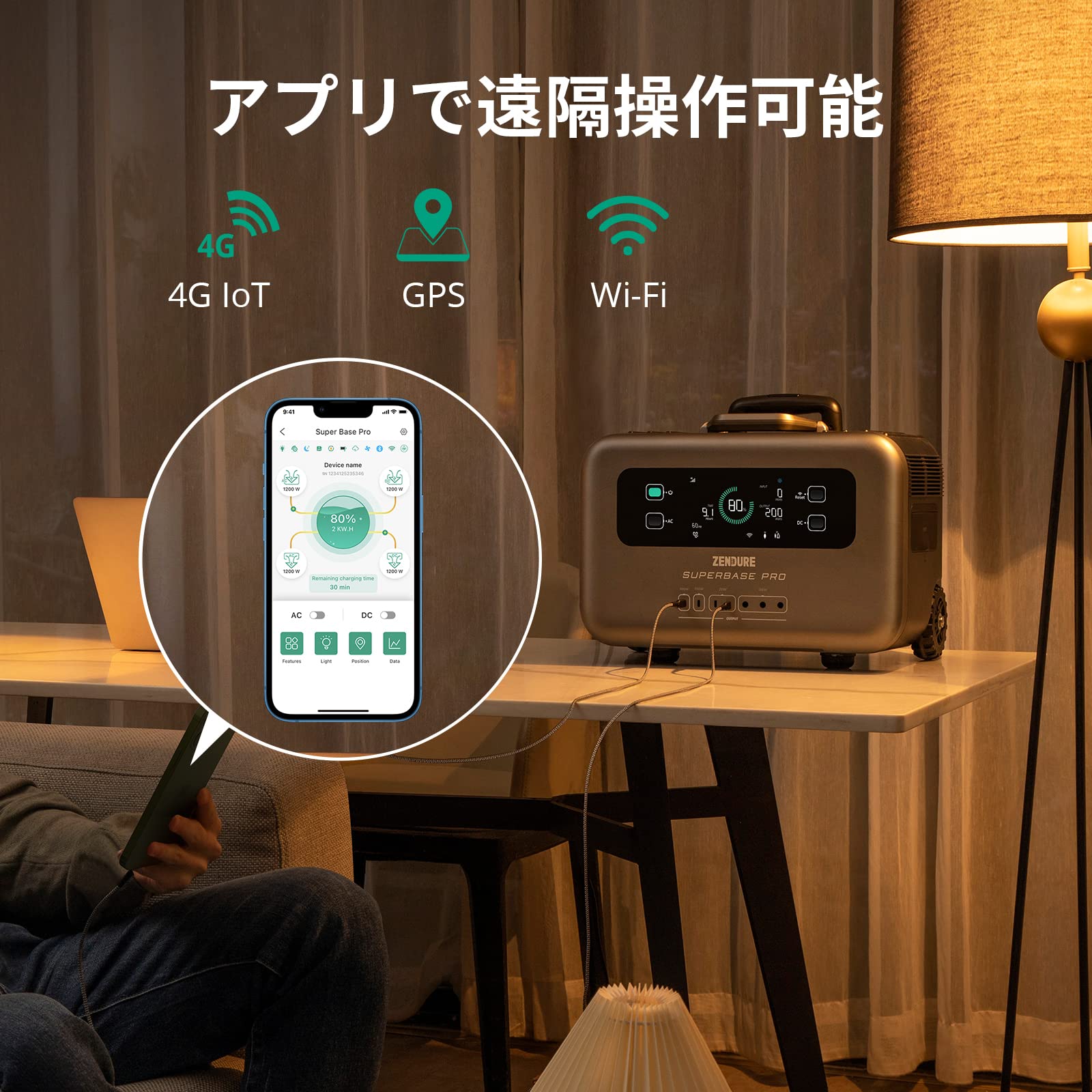 Amazon | Zendure リン酸鉄リチウムイオン ポータブル電源Superbase