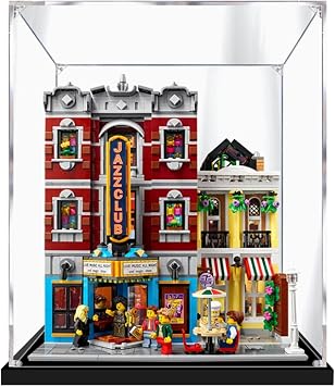 Acrylic Display Case for Lego 10312 Jazz Club Building Set,Clear Display Case, Dust-Proof Display Case Compatible with Lego 10312 Only Display Case Transparent 2mm