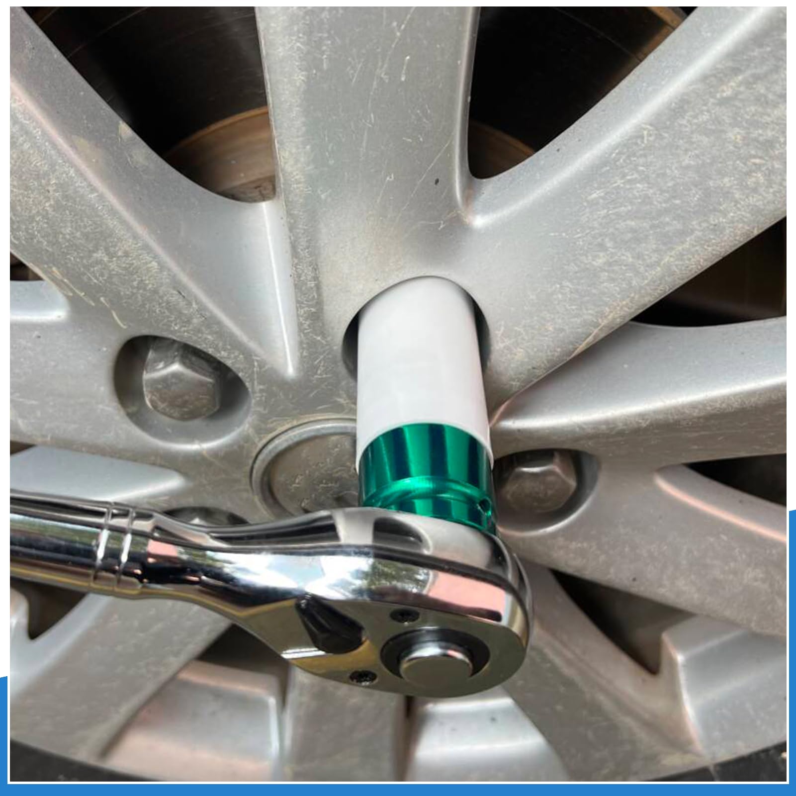 LEONTOOL 5 Pcs 1/2 Inch Drive Deep Impact Socket Set Metric, Non-Marring Protective Wheel Lug Nut Impact Socket - Image 2