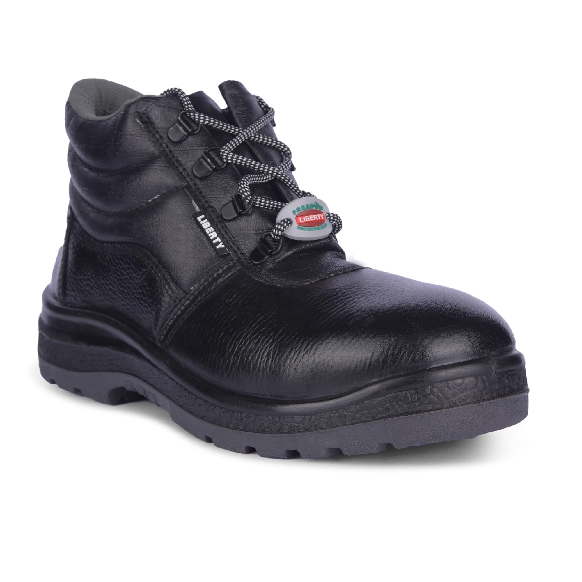 Liberty Freedom Surakshaac Mens Black High Ankle Safety Shoes Daily Use, Long Durability, 9 UK Safety Shoes for Men | Industrial Safety Shoes for Men | Safety Shoes for Men Stylish (B0CY8PCTW6) Amazon Price History, Amazon Price Tracker