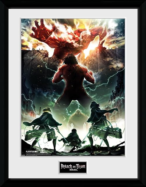 Attack On Titan Key Art 30 x 40cm Framed Collector Print
