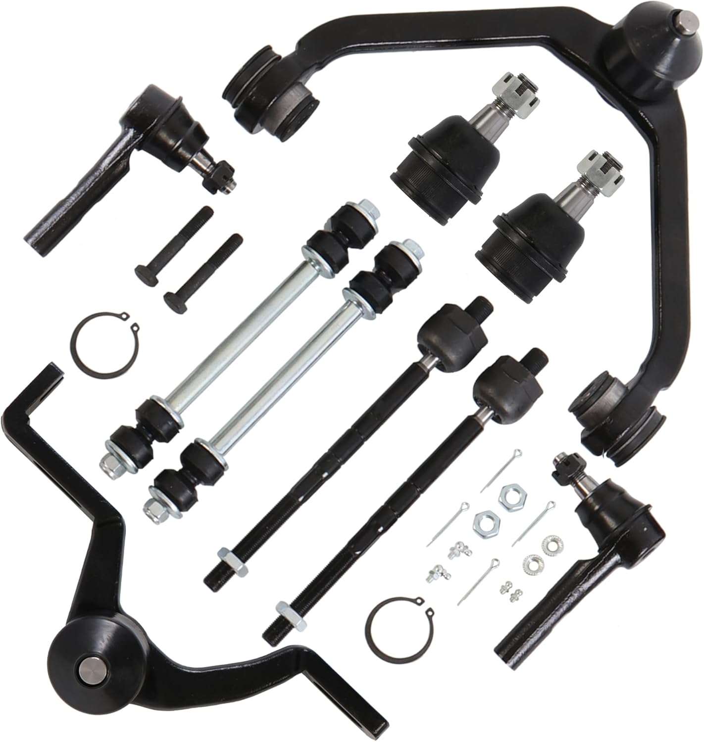 KUIPERAUTO 10PCS Front Upper Control Arm Suspension Kits K8708 K8710 Compatible with 95-03 Ford Explorer, 98-03 Ranger, 99-01 Mazda B2500, 98-04 B3000, 98-04 B4000, 97-01 Mercury Mountaineer