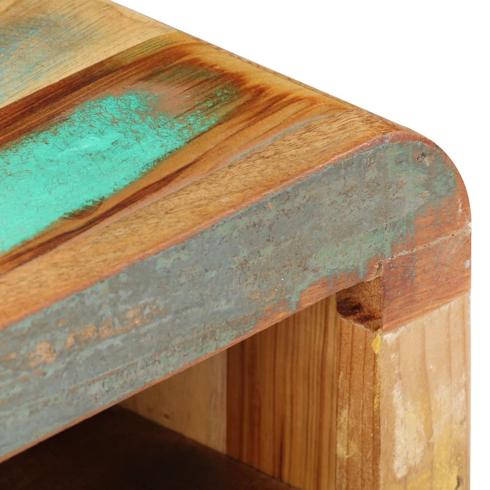 Homgoday Comodino 30 x 30 x 41 cm in legno massello di recupero buffet e credenze mobili