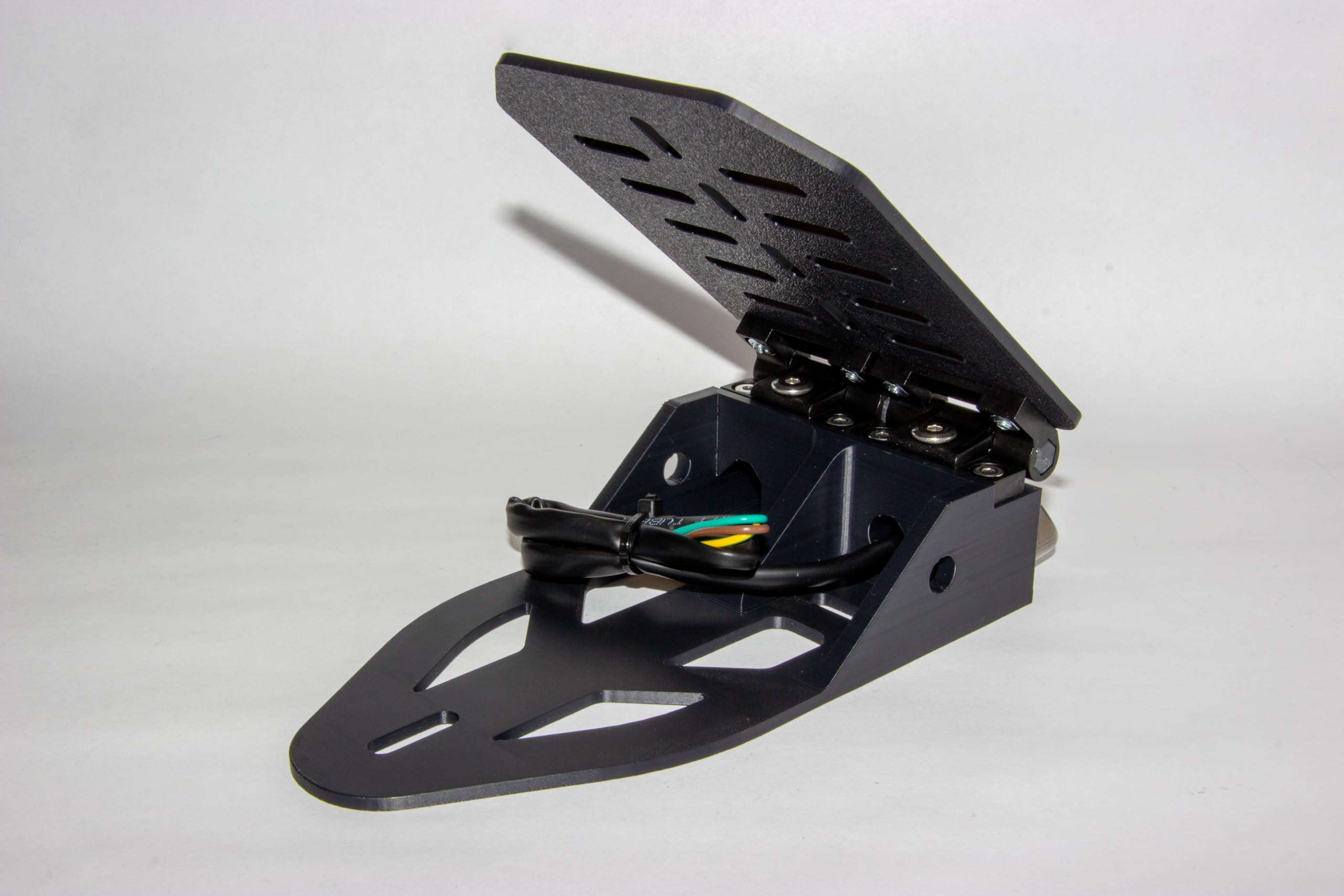 Kennzeichenhalter klappbar | Enduro/Supermoto | Universal (Schwarz)