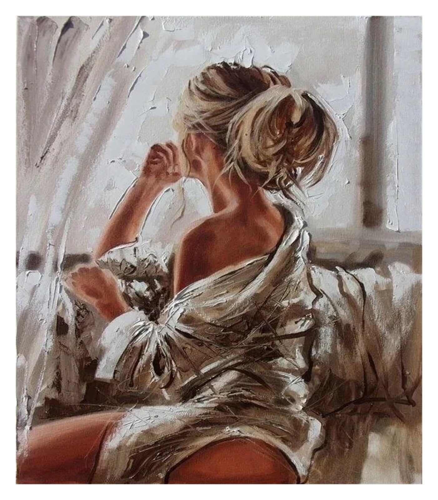 Toile de peinture murale femme sexy art élégant impression premium