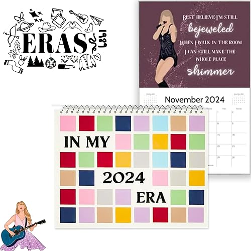Miniatura 2 de Eras T-our Calendario 2024, calendario de pared 2024, pósteres musicales, portada de álbum, calendario para niñas y niños adolescentes, decoración