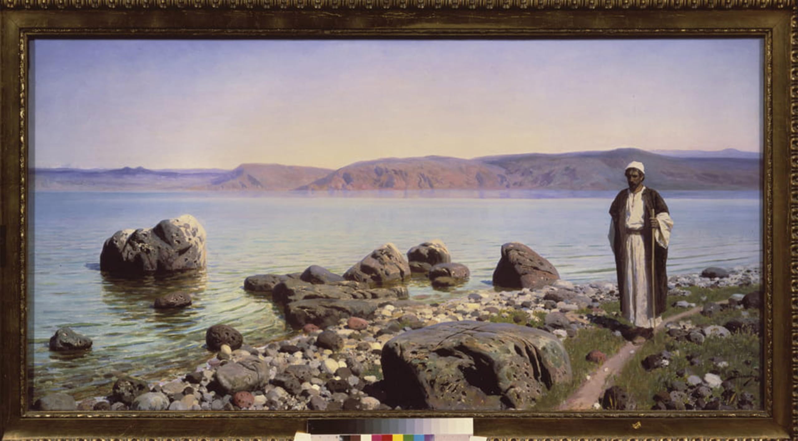 ARTXLXXBN Famous Painting Art Wall Decor Abstract Art Picture Jesus At the Sea of Galileejesus At the Sea of Galilee by Vasilij Dmitrievich Polenov Animal Pictures for Home Decor 60x90cm