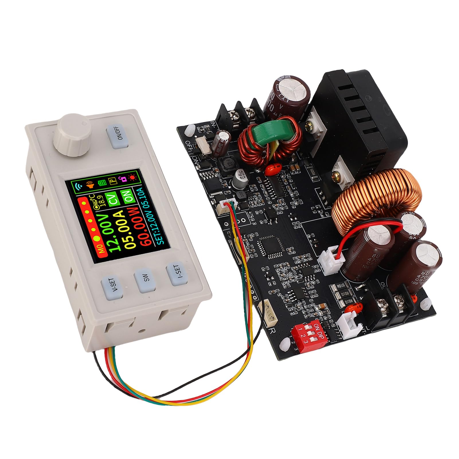 Bewinner Zasilacz Regulowany CNC DC, 1200W 20A moduł Obniżający Napięcie,