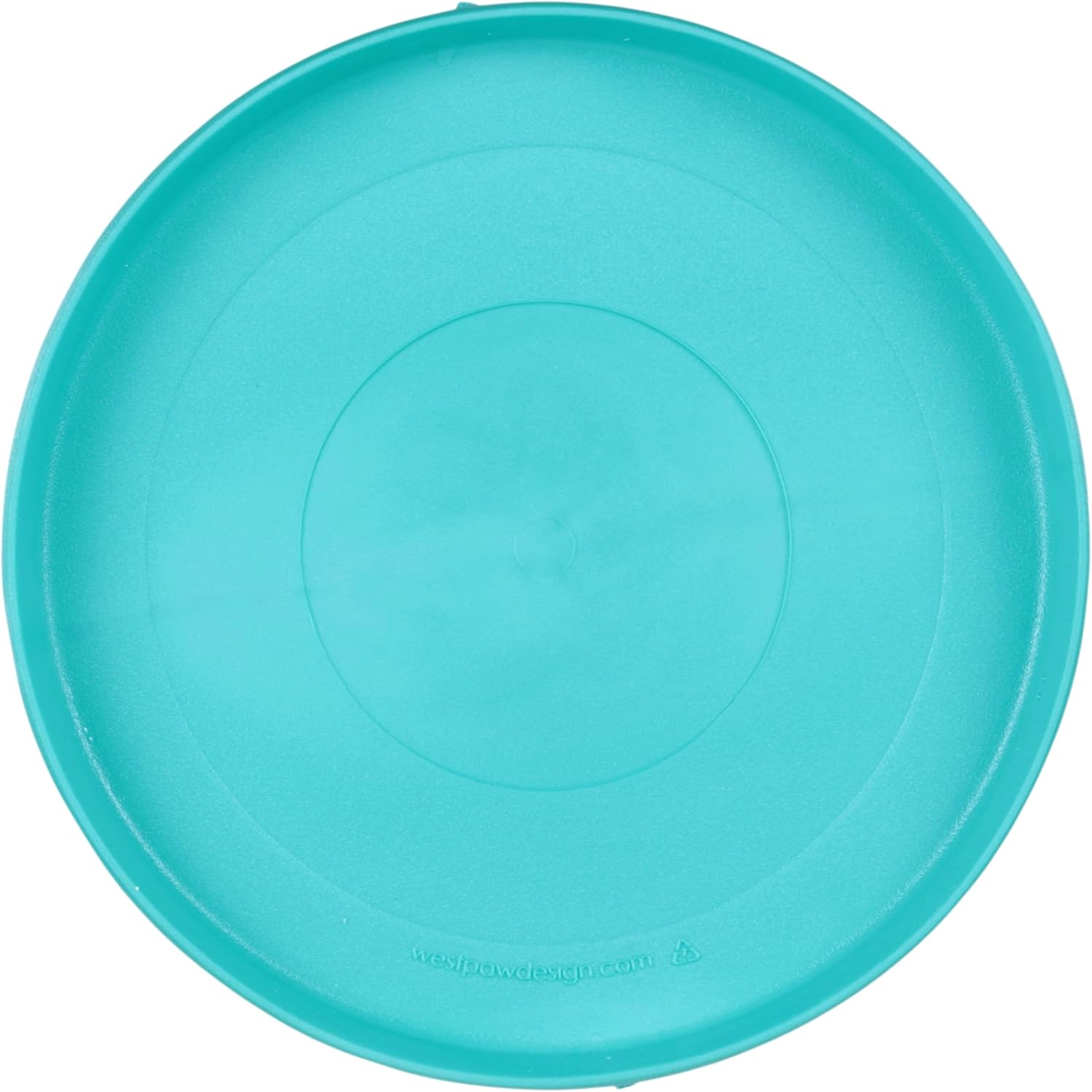 WEST PAW Zogoflex Zisc Dog Flying Disc, High Flying Aerodynamic Disc for Dogs Puppy – Lightweight, Floatable Disc for Fetch, Tug of War, Catch, Play – Doubles as Food/Water Bowl, Large 8.5", Teal