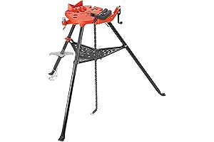 Rigid 460-12 12" Pipe Stand with Rigid 36278 Chain Vise