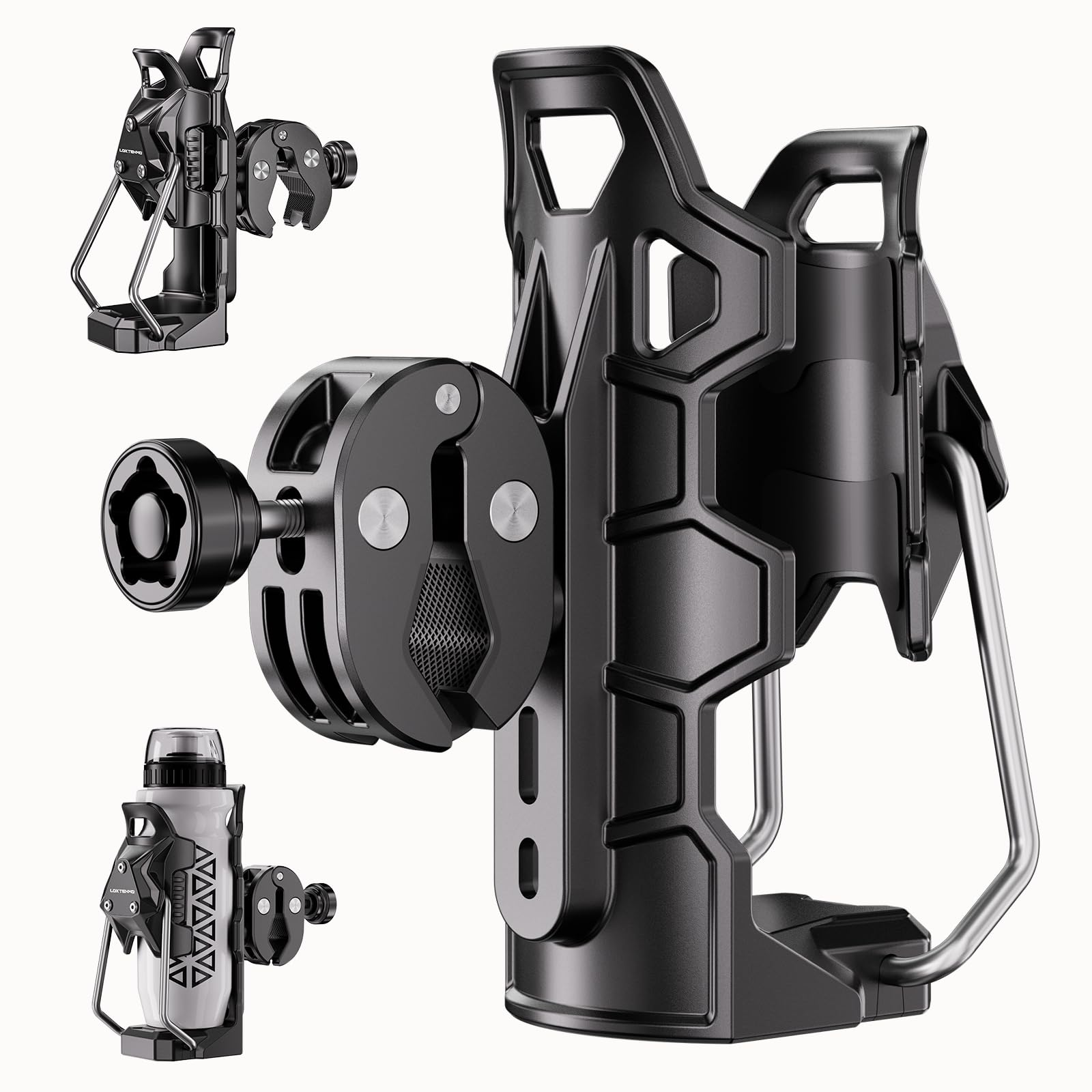 LOKTENWO Upgraded Anti-Shake &amp; Anti-Theft Bike Water Bottle Holder