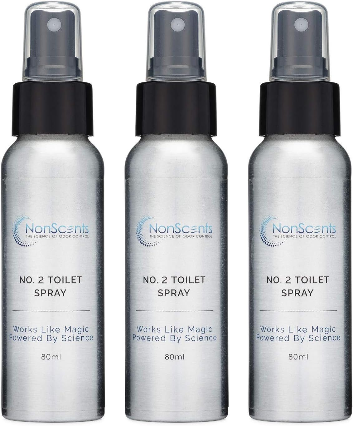 No. 2 Toilet Spray – Fragrance Free – 2.7 oz (3-pack)
