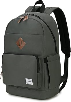 School Rucksack, 19L Water Resistant Casual Backpack with 15.6 Inch Laptop Compartment for Uni & Teens, Travel Daypack