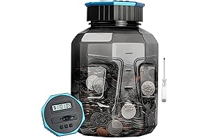 X-Large Smart Piggy Bank with Coin Counting, Vcertcpl Smart Bank